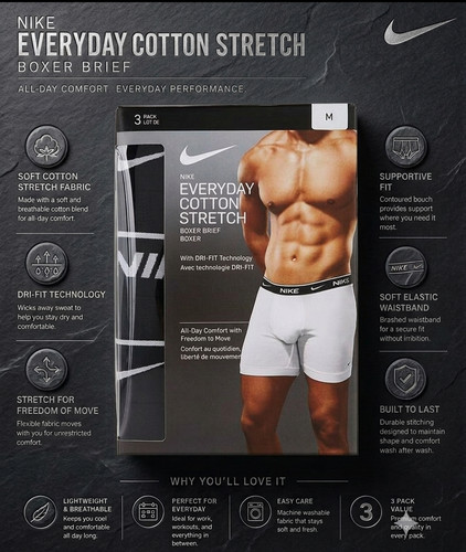 Nike mens boxers all - nike, black