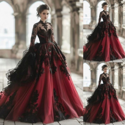 New gothic black - and, red