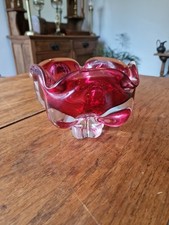 Vintage Murano Cranberry Glass