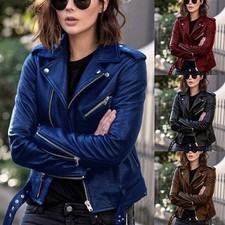 UK Women's Biker Jacket Slim