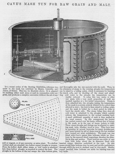Cave mash tun for - tun, raw