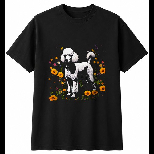 Anime standard poodle with - anime,