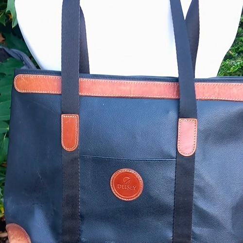 Delsey black brown vintage - delsey,