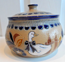 Vintage Handarbiet Lidded Pot