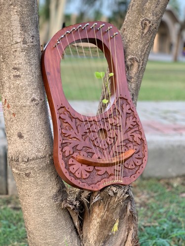 Flower lyre harp metal - flower,