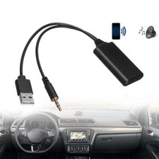 For BMW E60 E66 E82 E87 E90 E92 AUX Bluetooth 5.0 Car Radio Audio Cable Adapter~