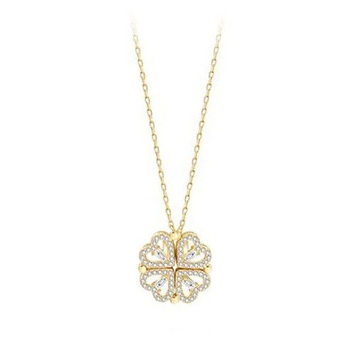 Heart four leaf clover pendant - heart,