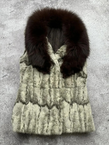 Vintage faux fur gilet - vintage,