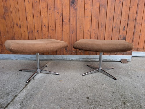 Vintage 70s ottoman footstool - 70s,