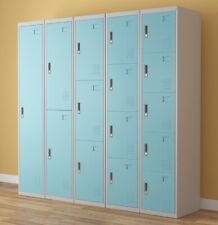Work Lockers 1,2,3,4,5,6 Door Metal Lockable Unit Staff School Gym Changing Box