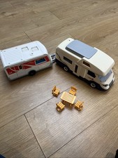 Playmobil Motorhome And Caravan (trailer Camper Van) Joblot Incomplete