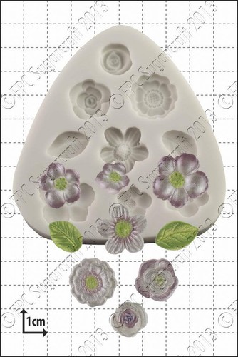 Silicone mould flower - silicone,