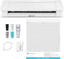 Silhouette Cameo 4 Plus Desktop Cutting Machine - White