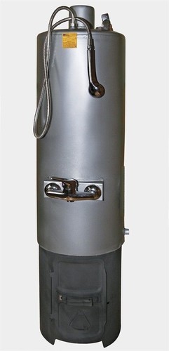 Solid fuel water heater floor - fuel,