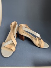 united nude shoes eu 38 (uk 5) sandal square heel with a chrome twist 