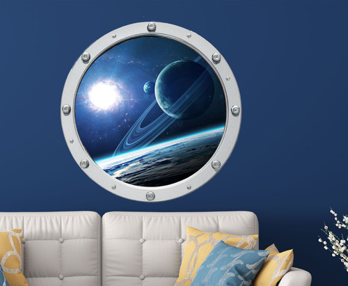 Outer space porthole wall - outer,