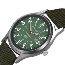 ✅ Swiss Army Military Watch Men’s Canvas Strap Analog Quartz Sport Wrist Gift UK