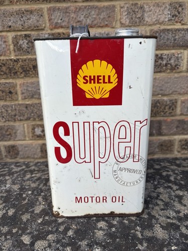 Shell super oil can - oil,