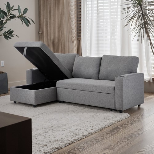 Seater corner sofa bed with - 3,