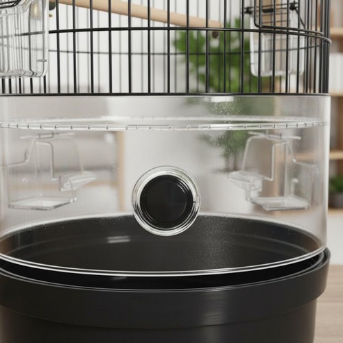 Round bird enclosure - bird,