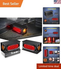 2PCS Steel Trailer Light Boxes