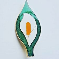Large 60 mm Easter Lily Enamel Pin Badge  - Irish Republican Rebel 1916 Rising