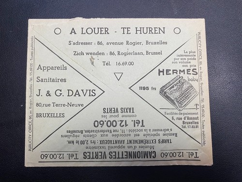 1937 belgium brussels - belgium, postal