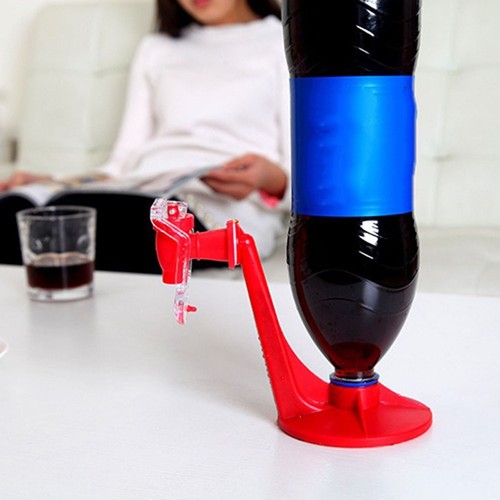 Upside down beverage - down, dispenser