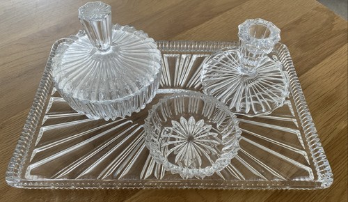 Art deco glass dressing - art,
