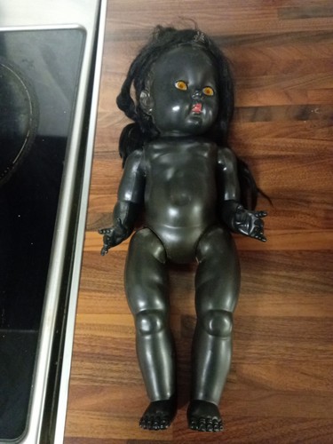 Rosebud black doll 1950s - rosebud,