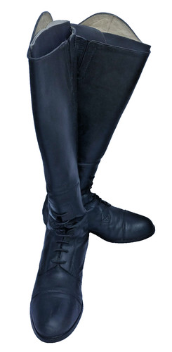 Ariat black leather with brown - black,