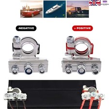 2PCS 12V Battery Terminals Connectors Clamps 3 Way Kit For Caravan Car Van UK