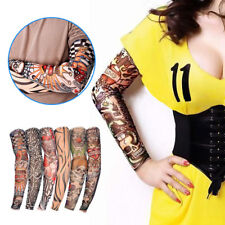 6 Pack Tattoo Sleeves Men Women Unisex Fake Temporary Tattoo Full Arm Warmer UK