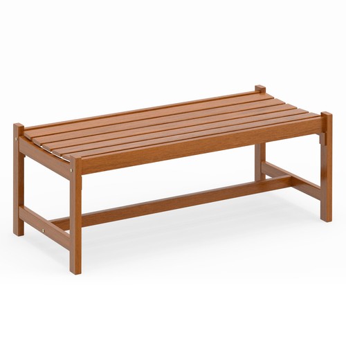 Costway 112cm patio wood bench - 112cm,