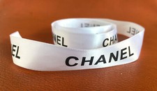 Genuine CHANEL Ribbon White