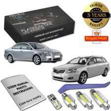 Toyota Avensis T25 Full LED Interior Premium Kit 11 SMD Bulbs White Error Free
