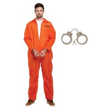 Mens Prisoner Costume Overall