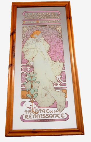 Big vintage mirror dame - 70's,
