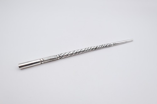 Antique silver dip pen - silver,