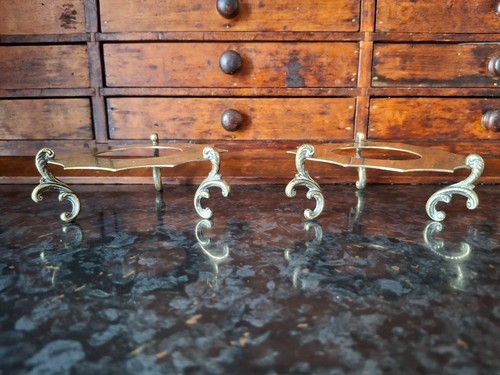 Pair antique nickel silver - antique,