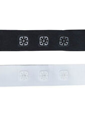 SQUARE SNAP BUTTON POPPER DUVET TAPE, 3 STUDS GROUPED, 18MM WIDE, ART MJ-18