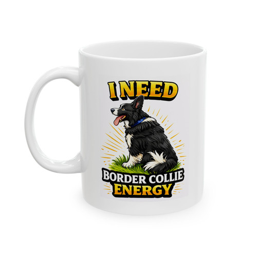 Border collie mug 11oz - collie,
