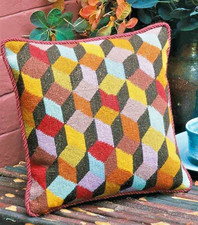 Ehrman TUMBLING BLOCKS by KAFFE FASSETT tapestry needlepoint  VINTAGE KIT