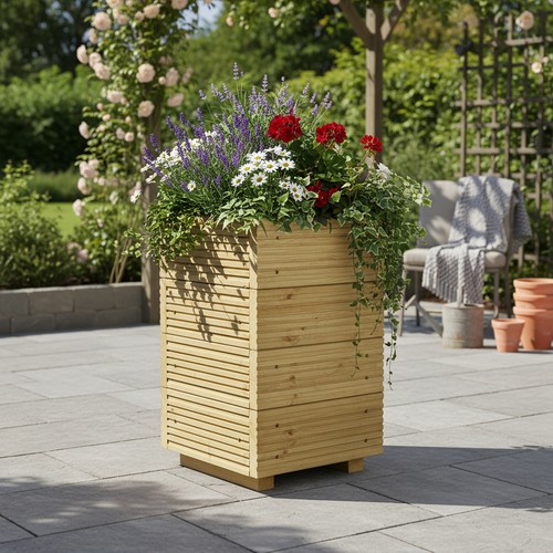 Small tall garden - tall, wooden
