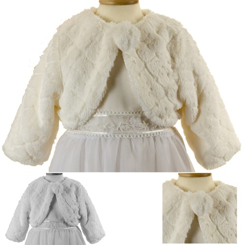 Girls fur bolero - girls, jacket