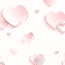 3D HEARTS GLITTER WALLPAPER