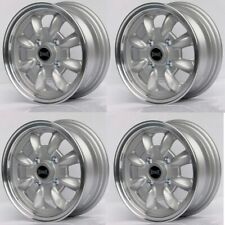 ULTRALITE WHEELS 12" x 5J ET30 4x98 SILVER LIP ALLOYS SET TO FIT FIAT Z0741