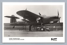 FAIREY BARRACUDA REAL PHOTO POSTCARD RPPC ROYAL NAVY ROLLS-ROYCE MERLIN ENGINE