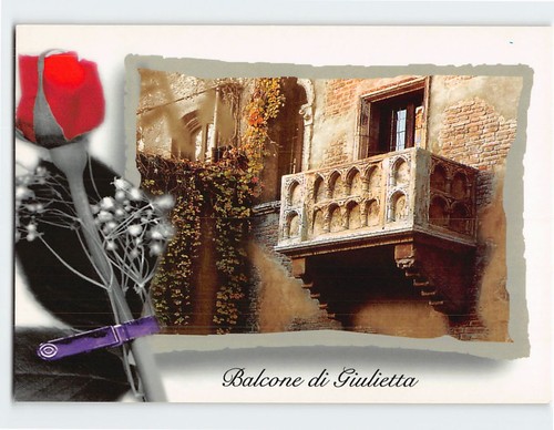 Postcard juliet balcony verona - juliet,
