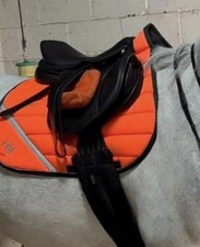 Premier Equine Sautiller 17" Synthetic Close Contact Jump Saddle Black